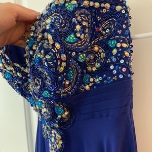 Jovani gown size 00 blue